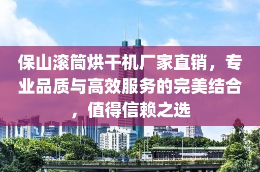 保山滚筒烘干机厂家直销，专业品质与高效服务的完美结合，值得信赖之选