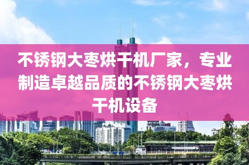 不锈钢大枣烘干机厂家，专业制造卓越品质的不锈钢大枣烘干机设备