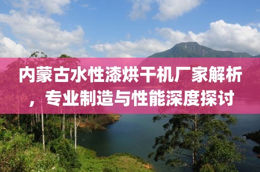 内蒙古水性漆烘干机厂家解析，专业制造与性能深度探讨