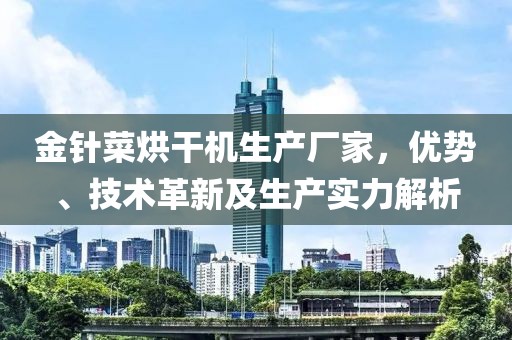 金针菜烘干机生产厂家，优势、技术革新及生产实力解析