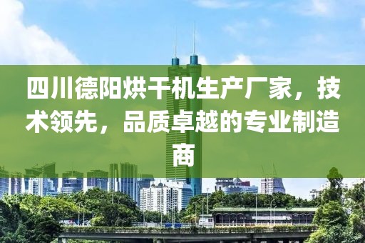 四川德阳烘干机生产厂家，技术领先，品质卓越的专业制造商