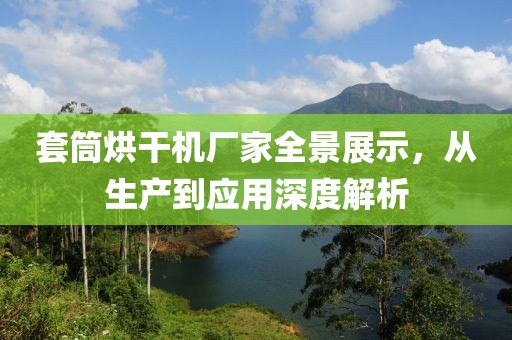 套筒烘干机厂家全景展示，从生产到应用深度解析