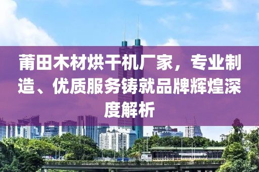 莆田木材烘干机厂家，专业制造、优质服务铸就品牌辉煌深度解析