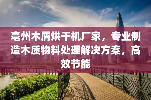 亳州木屑烘干机厂家，专业制造木质物料处理解决方案，高效节能