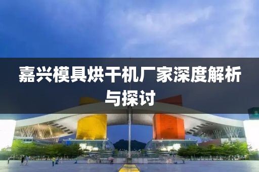 嘉兴模具烘干机厂家深度解析与探讨