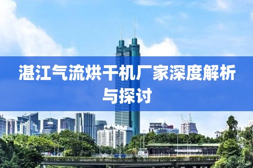 湛江气流烘干机厂家深度解析与探讨