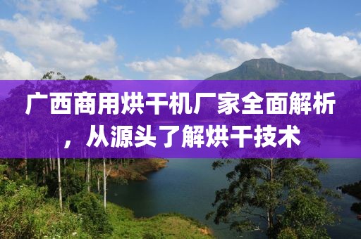 广西商用烘干机厂家全面解析，从源头了解烘干技术