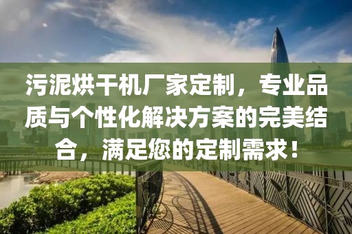 污泥烘干机厂家定制，专业品质与个性化解决方案的完美结合，满足您的定制需求！