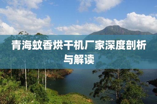 青海蚊香烘干机厂家深度剖析与解读