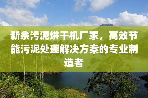 新余污泥烘干机厂家，高效节能污泥处理解决方案的专业制造者