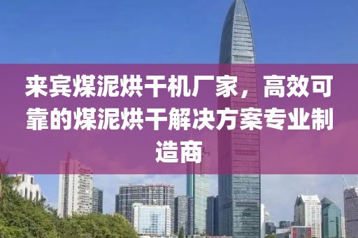 来宾煤泥烘干机厂家，高效可靠的煤泥烘干解决方案专业制造商