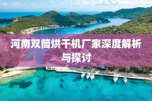 河南双筒烘干机厂家深度解析与探讨