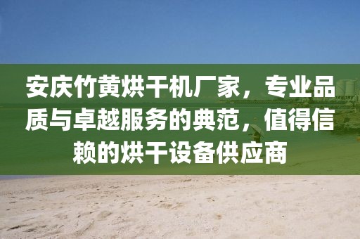 安庆竹黄烘干机厂家，专业品质与卓越服务的典范，值得信赖的烘干设备供应商