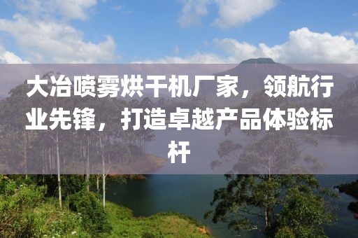 大冶喷雾烘干机厂家，领航行业先锋，打造卓越产品体验标杆