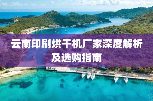 云南印刷烘干机厂家深度解析及选购指南