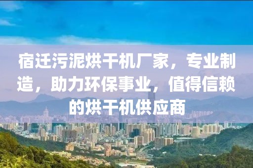 宿迁污泥烘干机厂家，专业制造，助力环保事业，值得信赖的烘干机供应商