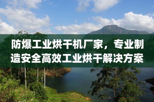 防爆工业烘干机厂家，专业制造安全高效工业烘干解决方案