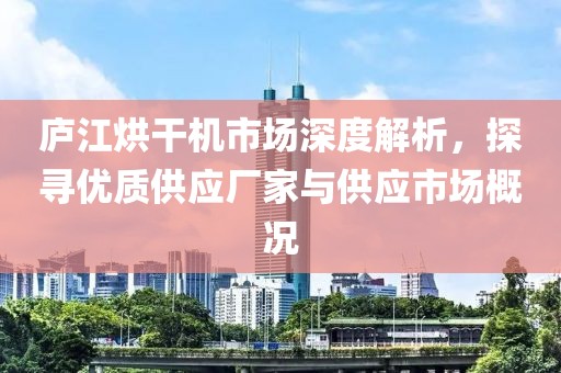 庐江烘干机市场深度解析，探寻优质供应厂家与供应市场概况