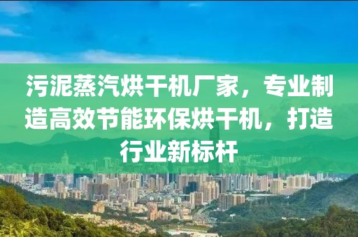 污泥蒸汽烘干机厂家，专业制造高效节能环保烘干机，打造行业新标杆