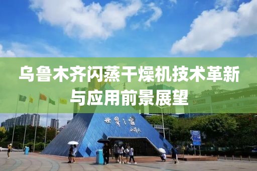 乌鲁木齐闪蒸干燥机技术革新与应用前景展望