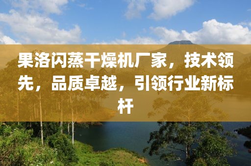 果洛闪蒸干燥机厂家，技术领先，品质卓越，引领行业新标杆