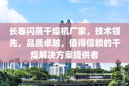 长春闪蒸干燥机厂家，技术领先，品质卓越，值得信赖的干燥解决方案提供者