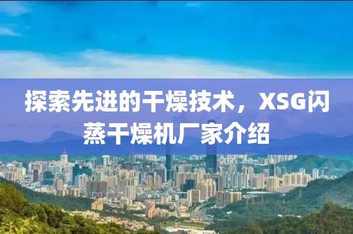 探索先进的干燥技术，XSG闪蒸干燥机厂家介绍