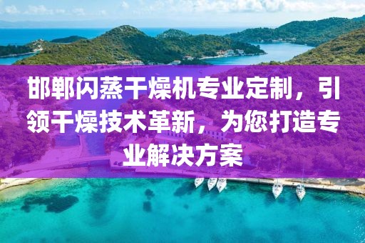 邯郸闪蒸干燥机专业定制，引领干燥技术革新，为您打造专业解决方案