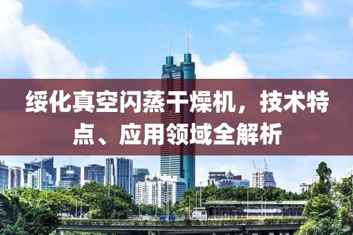 绥化真空闪蒸干燥机，技术特点、应用领域全解析