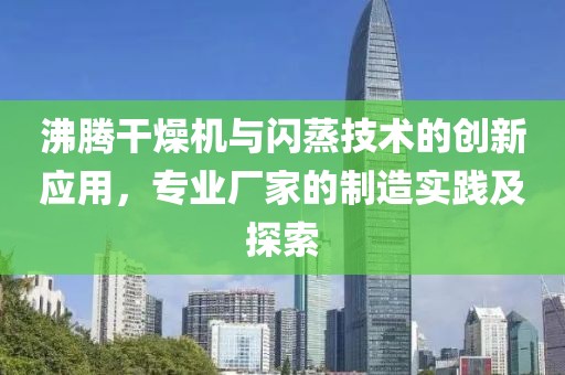 沸腾干燥机与闪蒸技术的创新应用，专业厂家的制造实践及探索