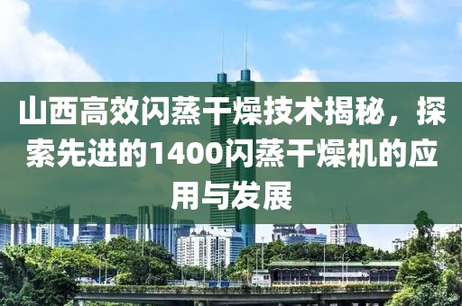 山西高效闪蒸干燥技术揭秘，探索先进的1400闪蒸干燥机的应用与发展