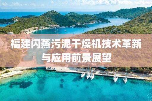 福建闪蒸污泥干燥机技术革新与应用前景展望