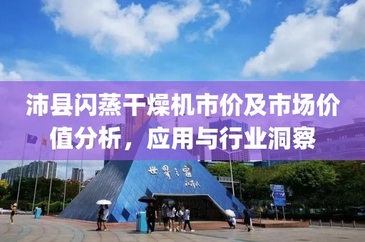 沛县闪蒸干燥机市价及市场价值分析，应用与行业洞察