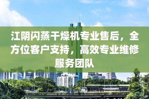 江阴闪蒸干燥机专业售后，全方位客户支持，高效专业维修服务团队