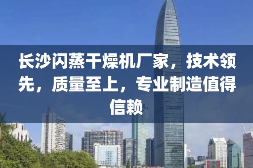 长沙闪蒸干燥机厂家，技术领先，质量至上，专业制造值得信赖