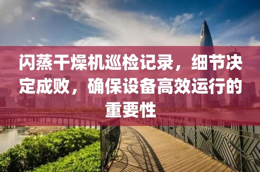 闪蒸干燥机巡检记录，细节决定成败，确保设备高效运行的重要性