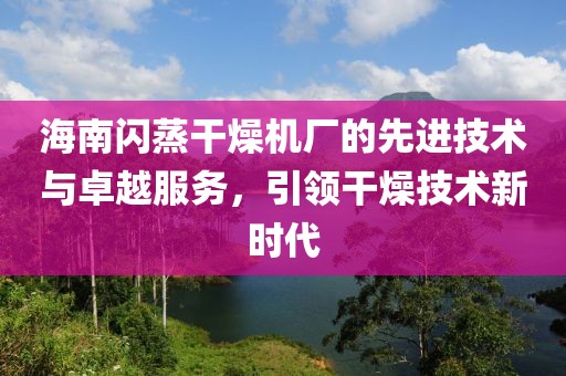 海南闪蒸干燥机厂的先进技术与卓越服务，引领干燥技术新时代