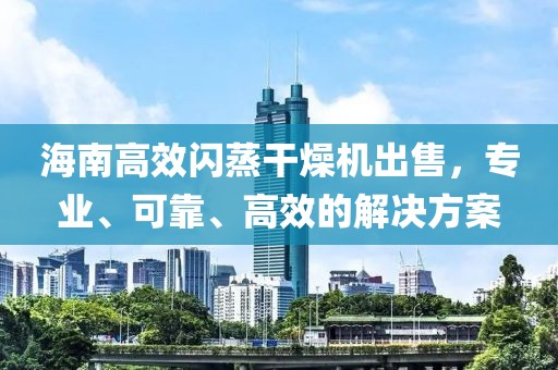 海南高效闪蒸干燥机出售，专业、可靠、高效的解决方案