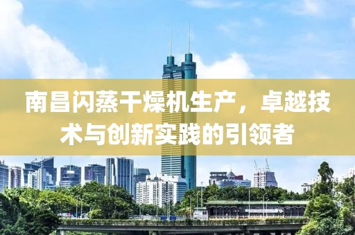 南昌闪蒸干燥机生产，卓越技术与创新实践的引领者