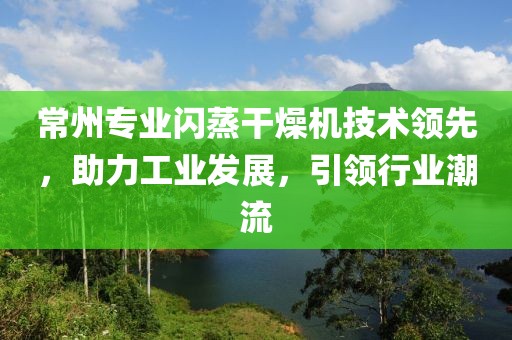 常州专业闪蒸干燥机技术领先，助力工业发展，引领行业潮流