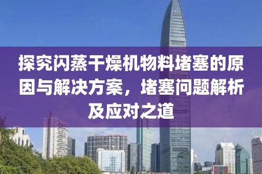 探究闪蒸干燥机物料堵塞的原因与解决方案，堵塞问题解析及应对之道