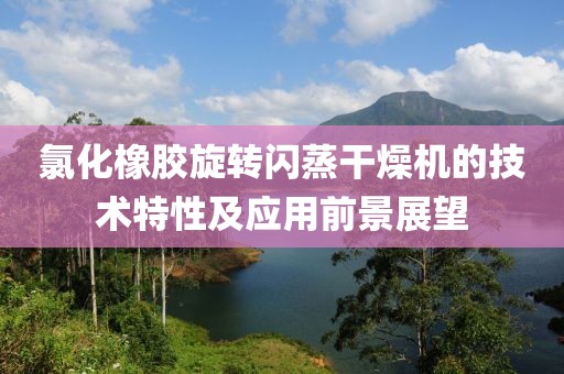 氯化橡胶旋转闪蒸干燥机的技术特性及应用前景展望