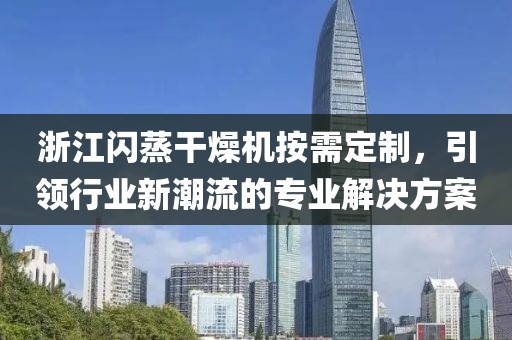 浙江闪蒸干燥机按需定制，引领行业新潮流的专业解决方案