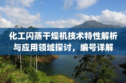 化工闪蒸干燥机技术特性解析与应用领域探讨，编号详解