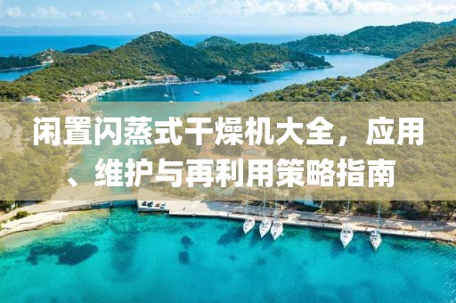 闲置闪蒸式干燥机大全，应用、维护与再利用策略指南