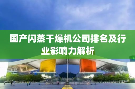 国产闪蒸干燥机公司排名及行业影响力解析