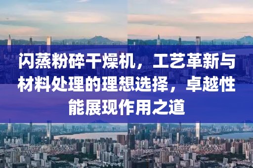 闪蒸粉碎干燥机，工艺革新与材料处理的理想选择，卓越性能展现作用之道