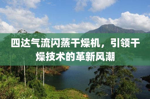 四达气流闪蒸干燥机，引领干燥技术的革新风潮