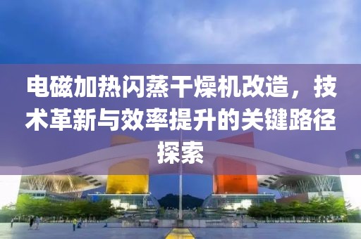 电磁加热闪蒸干燥机改造，技术革新与效率提升的关键路径探索