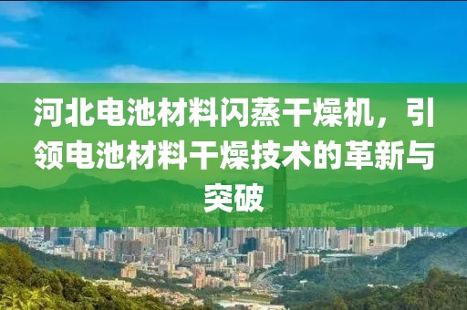 河北电池材料闪蒸干燥机，引领电池材料干燥技术的革新与突破